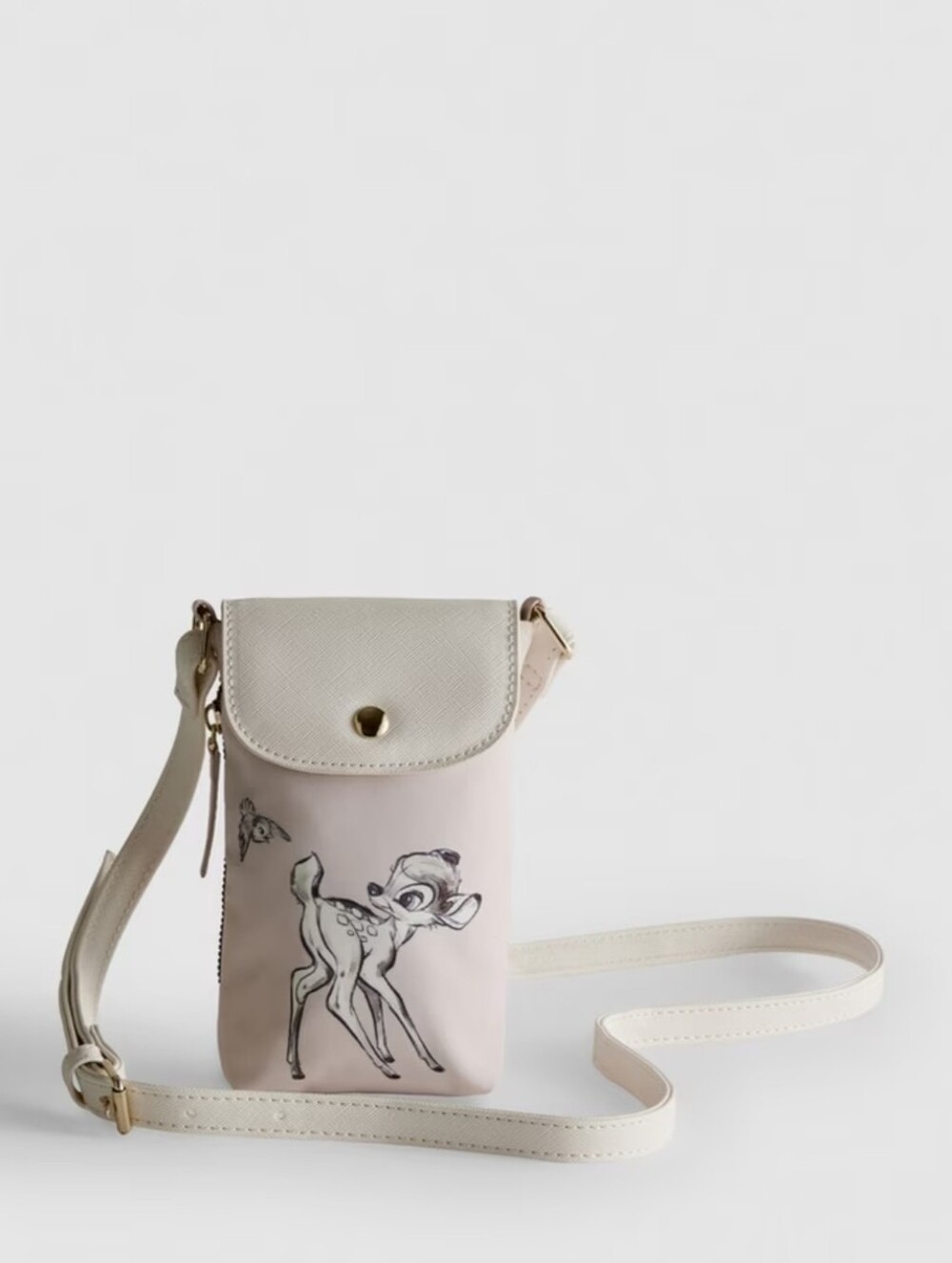 Disney Bambi Small Crossbody Phone Bag with Cream Flap, Primark - Picture 1 of 6